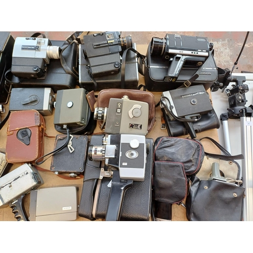 729 - A collection of cine cameras to include Bauer, Yashica, Sekonic, Bell & Howell etc.