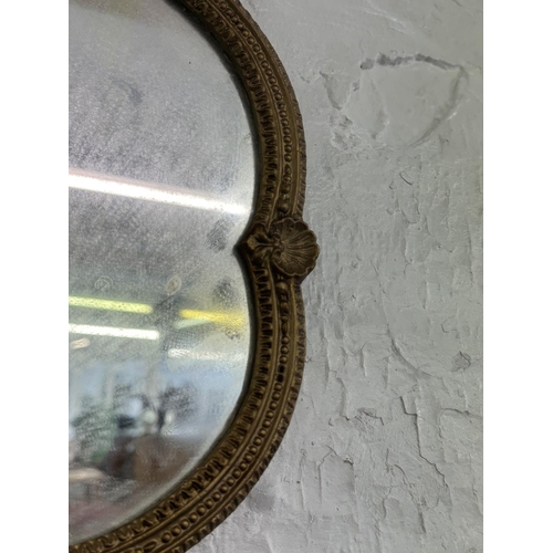 11 - A 19th century style gilt framed wall mirror - approx. 45cm high x 61cm wide