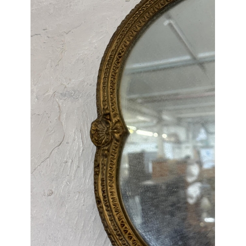 11 - A 19th century style gilt framed wall mirror - approx. 45cm high x 61cm wide