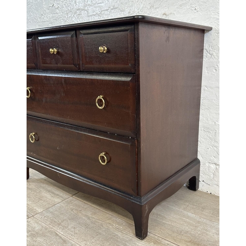 192 - A Stag Minstrel mahogany chest of drawers - approx. 73cm high x 81cm wide x 46cm deep