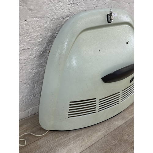 58 - A VW Beetle bonnet converted wall light - approx. 69cm high x 96cm wide