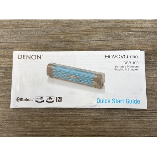 743 - A boxed Denon Envaya mini portable bluetooth speaker