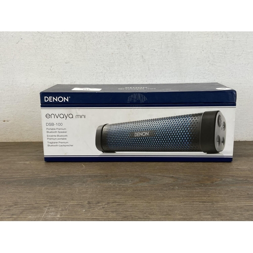 743 - A boxed Denon Envaya mini portable bluetooth speaker