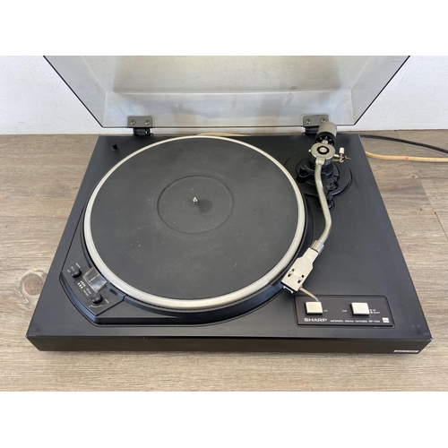 745 - A Sharp RP-1144 two speed automatic stereo turntable