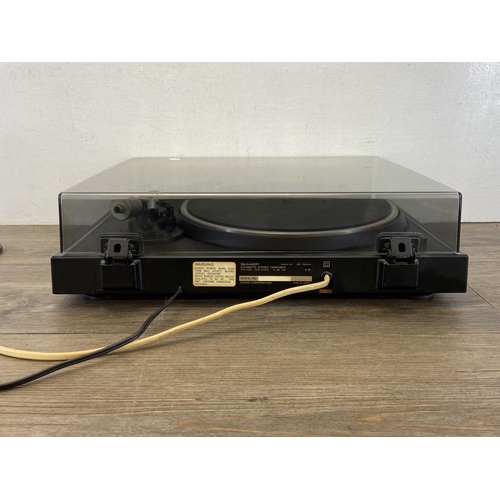 745 - A Sharp RP-1144 two speed automatic stereo turntable