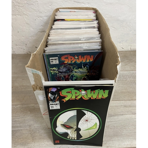 772 - One box containing approx. one hundred and sixty Image comics includes Spawn #12 (two copies), #15, ... 