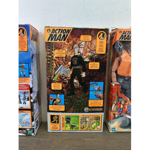 Five boxed Hasbro Action Man figurines, Professor Gangrene, Polar
