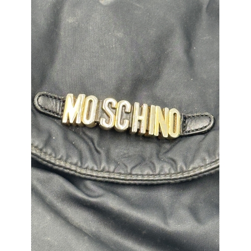 726 - A 1980s Moschino Redwall black nylon drawstring backpack - approx. 25cm high x 20cm wide