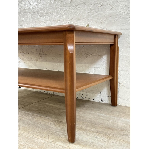 115 - A Legate teak coffee table - approx. 47cm high x 56cm wide x 108cm long