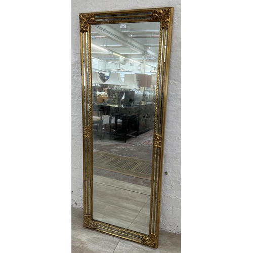 20 - A 19th century style gilt framed wall mirror - approx. 163cm x 63cm