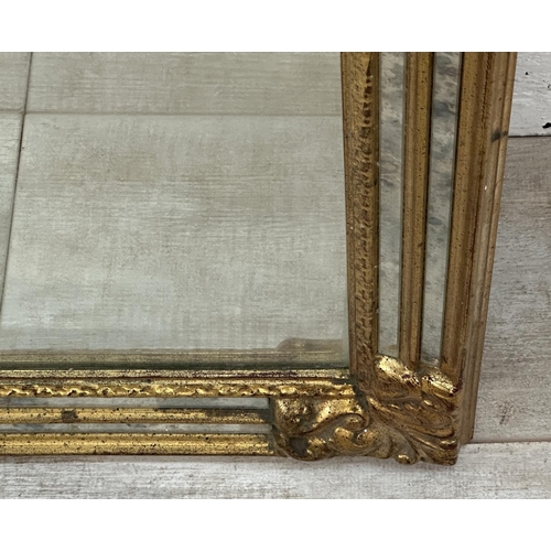 20 - A 19th century style gilt framed wall mirror - approx. 163cm x 63cm