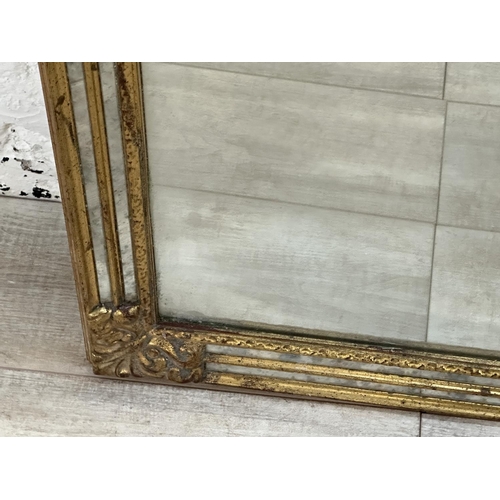 20 - A 19th century style gilt framed wall mirror - approx. 163cm x 63cm