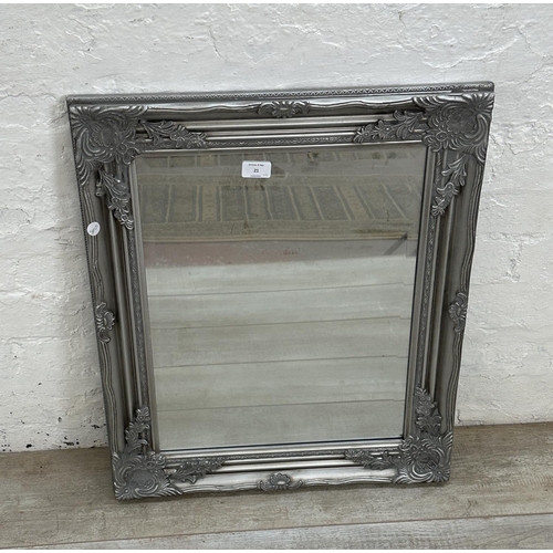 21 - Two 19th century style framed wall mirrors - largest approx. 75cm x 63cm