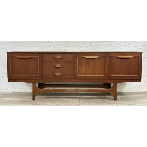 301 - A mid 20th century Stateroom by Stonehill teak sideboard - approx. 73cm high x 198cm wide x 43cm dee... 