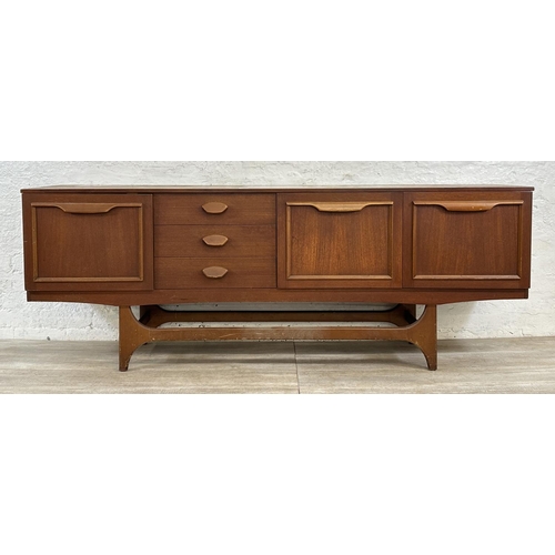 301 - A mid 20th century Stateroom by Stonehill teak sideboard - approx. 73cm high x 198cm wide x 43cm dee... 
