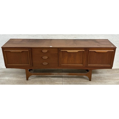 301 - A mid 20th century Stateroom by Stonehill teak sideboard - approx. 73cm high x 198cm wide x 43cm dee... 