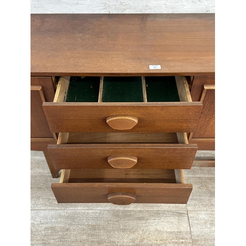 301 - A mid 20th century Stateroom by Stonehill teak sideboard - approx. 73cm high x 198cm wide x 43cm dee... 