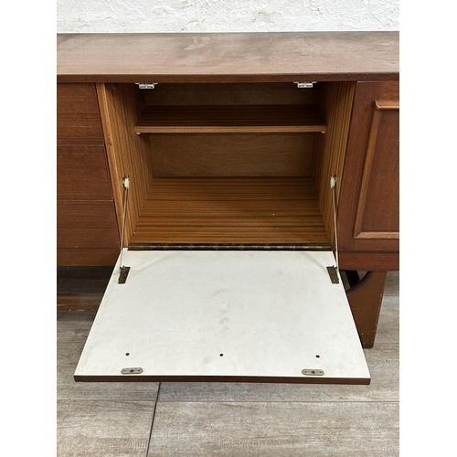 301 - A mid 20th century Stateroom by Stonehill teak sideboard - approx. 73cm high x 198cm wide x 43cm dee... 