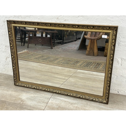 6 - A 19th century style gilt framed wall mirror - approx. 71cm high x 101cm wide