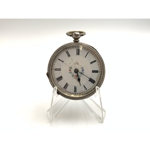 2066 - A late 19th/early 20th century .800 silver cased key wind open face pocket watch - approx. gross wei... 