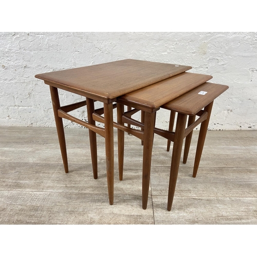 A 1960s Kai Kristiansen for Skovmand & Andersen teak nest of