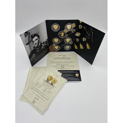 2277 - A cased The London Mint Office Elvis Presley The Official Plectrum Coin Collection with certificates... 
