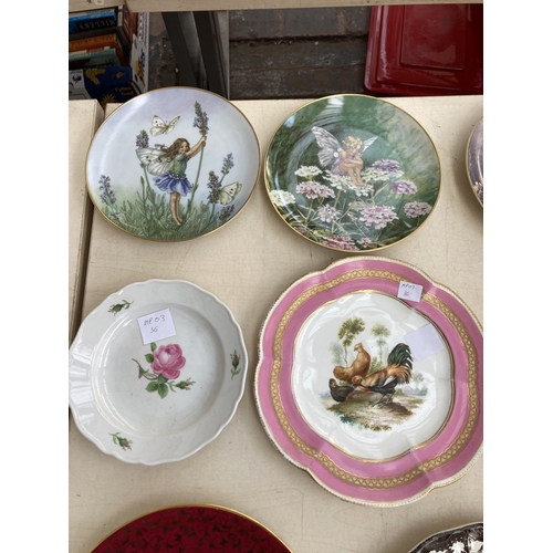 293 - Ten ceramic collector's plates to include Meissen, Limoges, Coalport, Palissy, Villeroy & Boch etc.