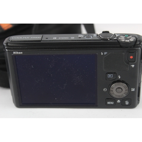37 - A cased Nikon Coolpix S9400 18.1mp CMOS sensor compact digital camera