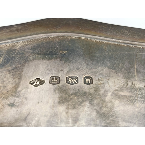 2132 - A hallmarked Sheffield silver salver, dated 1964 - approx. gross weight 1538g
