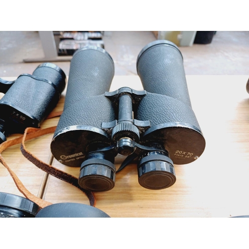 270 - Nine pairs of binoculars to include Greenkat, Tannhauser, Visionary etc.