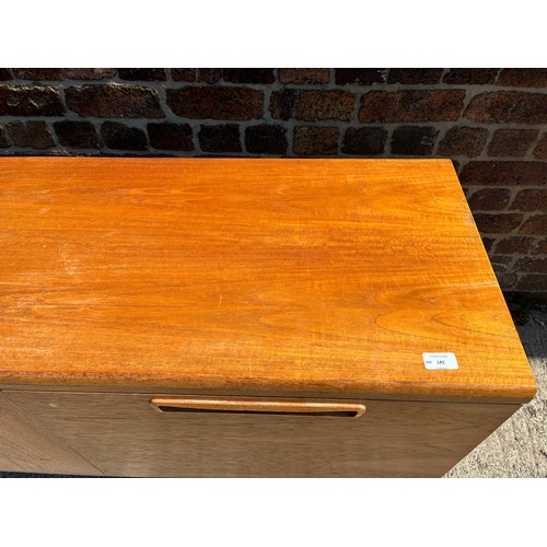 141 - A mid 20th century Meredew teak sideboard - approx. 81m high x 211cm wide x 43cm deep