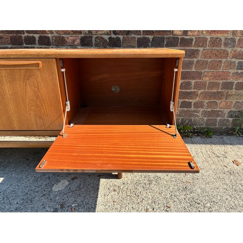 141 - A mid 20th century Meredew teak sideboard - approx. 81m high x 211cm wide x 43cm deep