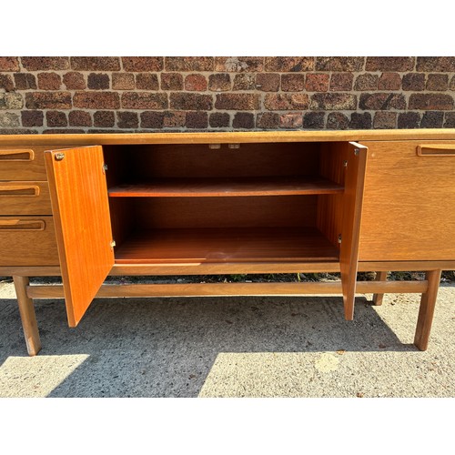 141 - A mid 20th century Meredew teak sideboard - approx. 81m high x 211cm wide x 43cm deep