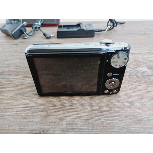 20 - Three items, one Panasonic Lumix DMC-TZ6 10mp CCD sensor compact digital camera, one Samsung PL150 1... 