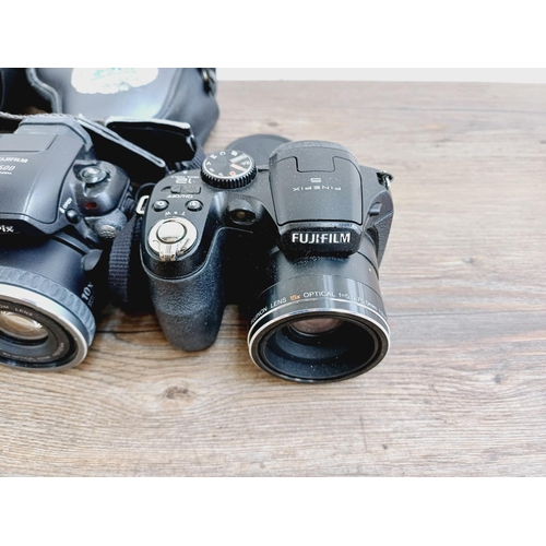 53 - Five Fujifilm FinePix digital bridge cameras to include HS25EXR 16mp CMOS sensor, S1730 12mp, S1600 ... 