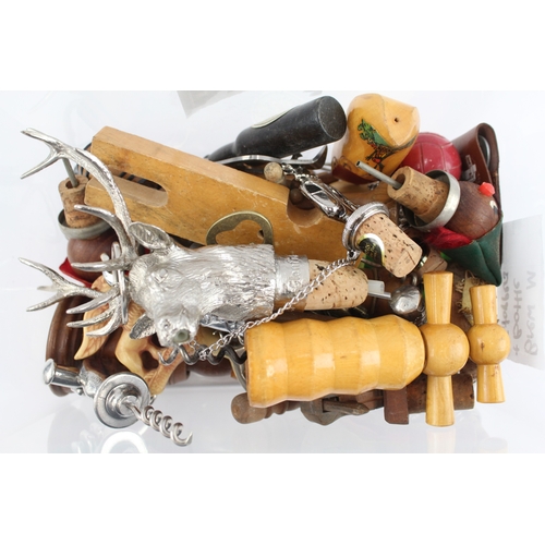 A collection of breweriana to include bottle openers, corkscrews etc.