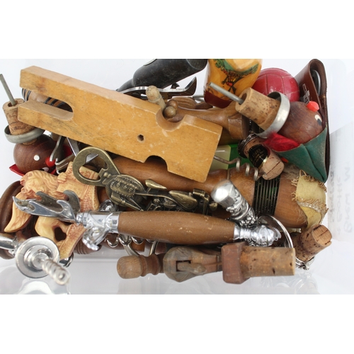 A collection of breweriana to include bottle openers, corkscrews etc.