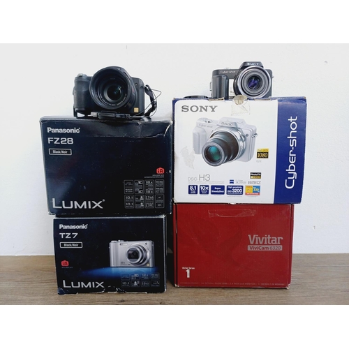 SONY Cyber-shot & Panasonic Lumix セット Sony Cyber-shot DSC-W810 20.1MP Digital Camera 6 x Optical
