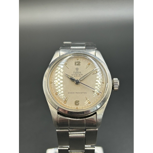 2271 - A Tudor Oyster Royal stainless steel automatic men's wristwatch - case back no. 7903-73216