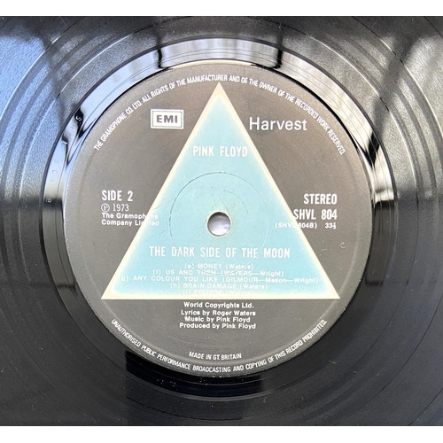 151 - Pink Floyd 'Dark Side Of The Moon' 12-inch vinyl record original first pressing 1973 album solid blu... 