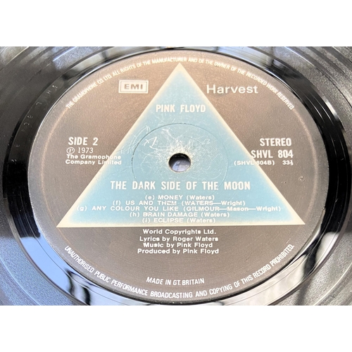 151 - Pink Floyd 'Dark Side Of The Moon' 12-inch vinyl record original first pressing 1973 album solid blu... 