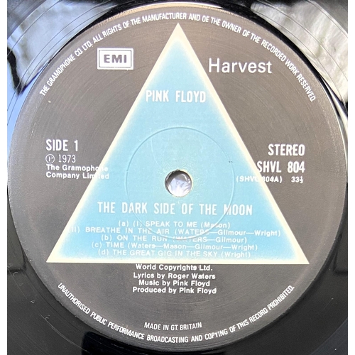 151 - Pink Floyd 'Dark Side Of The Moon' 12-inch vinyl record original first pressing 1973 album solid blu... 