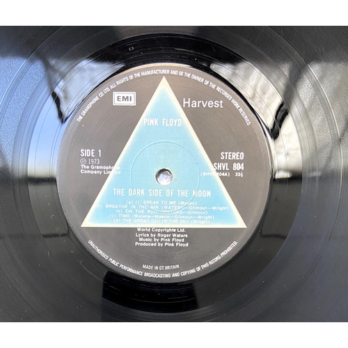 151 - Pink Floyd 'Dark Side Of The Moon' 12-inch vinyl record original first pressing 1973 album solid blu... 