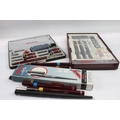 A collection of Rotring technical drawing tools and pens