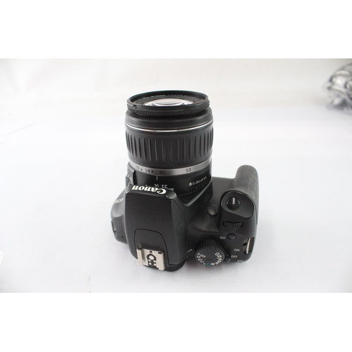 162 - A Canon EOS 1000D 10mp APS-C CMOS sensor DSLR camera fitted with EF-S 1:3.5-5.6 II 18-55mm zoom lens