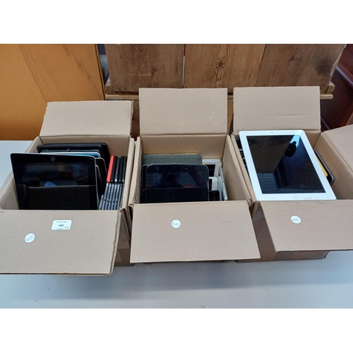 Three boxes containing tablets for spares or repair