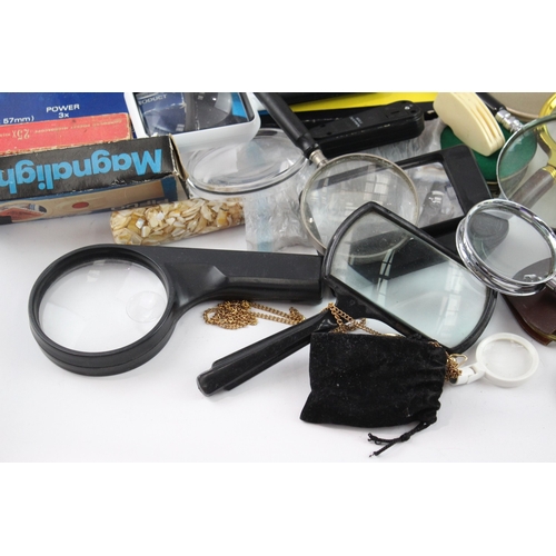 A collection of magnifying glasses