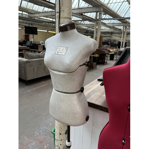 1029 - Two dressmaker's mannequins, one boxed Singer Dressform and one other