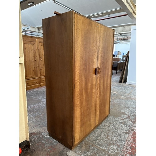 1132 - A mid 20th century Gordon Russell Limited of Broadway Worcester walnut double wardrobe - approx. 181... 