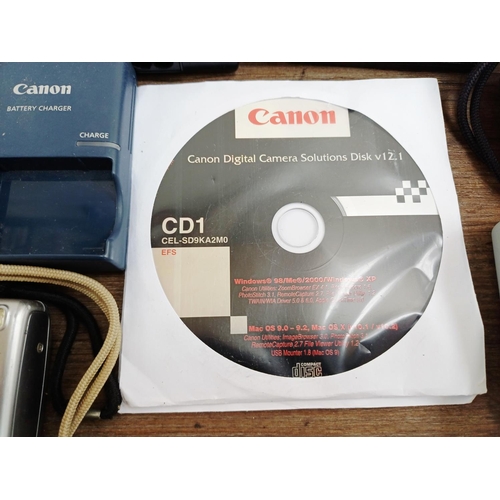 483 - Twelve Canon PowerShot compact digital cameras to include SX700 HS 16mp BSI-CMOS sensor, SX200 IS 12... 
